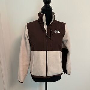 The North Face Denali Jacket in Blush and Brown, size XS